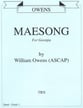 Maesong Concert Band sheet music cover